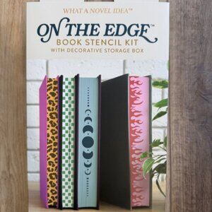 NEW On the Edge Book Stencil Kit with Decorative Storage Box